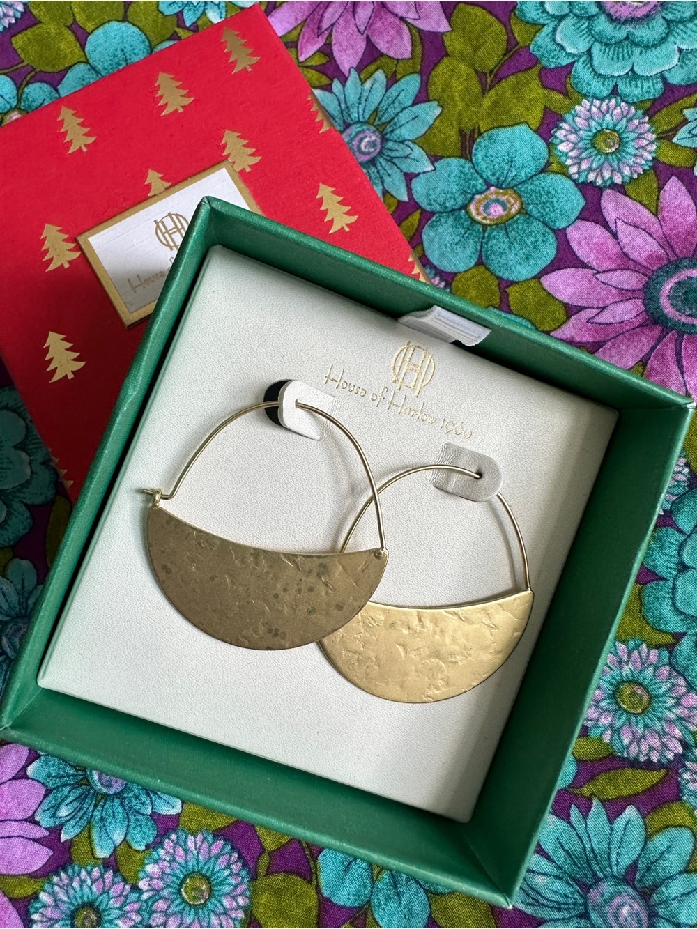 House of Harlow 1960 Gold Crescent Hoop Earrings